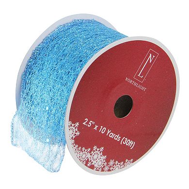 Northlight Glittering Solid Wired Christmas Craft Ribbon 2.5 Inches x 10 Yards