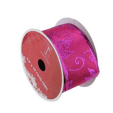 Northlight Wired Shimmering Christmas Craft Ribbon 2.5 Inches x 10 Yards