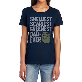 Juniors' Shrek Smelliest Scariest Greenest Dad Ever Graphic Tee