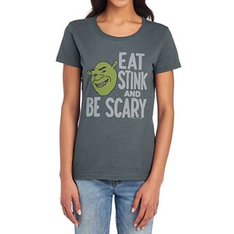 Juniors' Shrek Eat Stink & Be Scary Graphic Tee