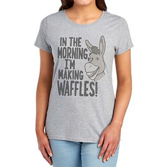 Juniors' Shrek Donkey Graphic Tee