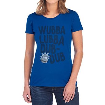 Juniors' Rick And Morty Rick Wubba Lubba Dubdub Graphic Tee