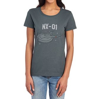 Juniors' Star Trek NX-01 Graphic Tee