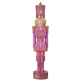 48 Inch Female Christmas Nutcracker Purple/Gold
