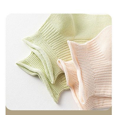 4 Pairs Women's Ultra-Thin Ribbed Ankle Socks Soft Stretch Breathable Design