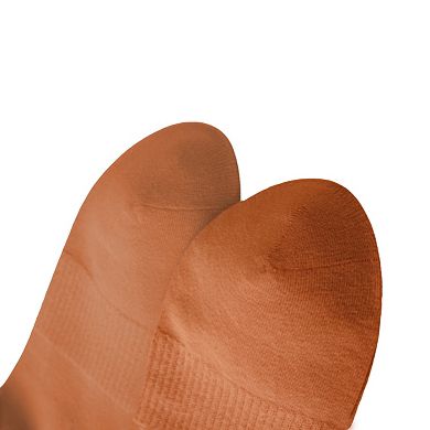 3-Pack Women's Cotton Crew Socks with Sporty Double Stripe Design in Assorted Colors