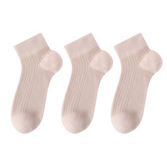 3-Pack Women's Cotton Ankle Socks Breathable Odor Free Cooling Comfort