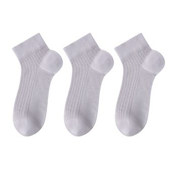 3-Pack Women's Cotton Ankle Socks Breathable Odor Free Cooling Comfort