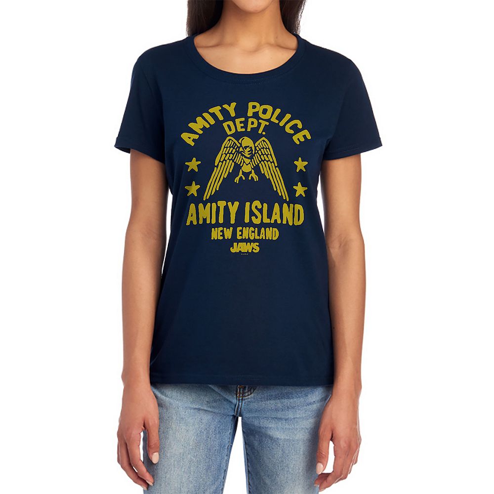 Juniors' Jaws Amity Police Graphic Tee