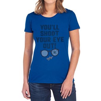 Juniors' A Christmas Story Shoot Your Eye Out Tee
