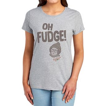 Juniors' A Christmas Story Ralphie Oh Fudge Graphic Tee