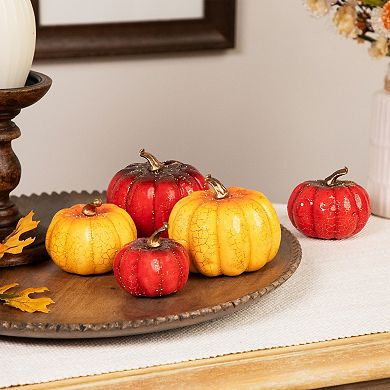 Northlight Artificial Fall Harvest Pumpkins Table Decor 4-pc. Set