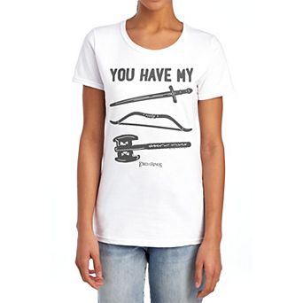 Juniors' Lord Of The Rings You Have My Graphic Tee
