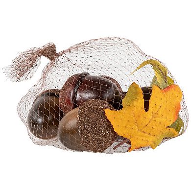 Northlight Fall Harvest Artificial Acorns & Maple Leaves Decor 11-pc. Set