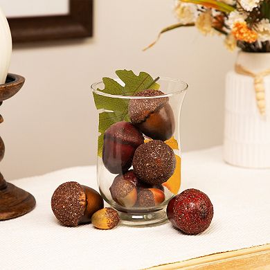 Northlight Fall Harvest Artificial Acorns & Maple Leaves Decor 11-pc. Set