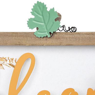 Northlight Pumpkins & Sunflowers Welcome Fall Harvest Wall Decor