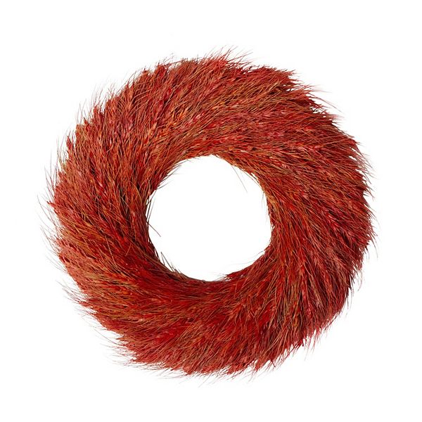 Northlight 12-Inch Unlit Artificial Ears of Wheat Fall Harvest Wreath