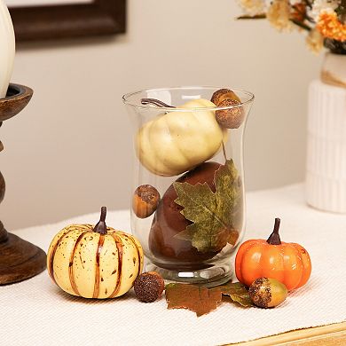 Northlight 11-pc. Fall Harvest Artificial Pumpkin, Acorn & Leaf Decoration Set