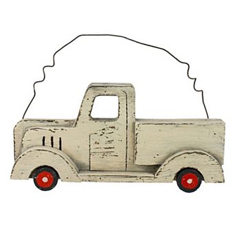 Northlight 11.75-inch Wooden Pick Up Truck Fall Harvest Wall Decor