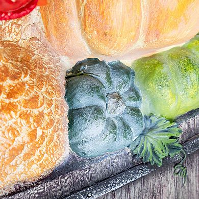 Northlight 20.25-Inch Turkey & Pumpkins 'Happy Thanksgiving' Table Decor