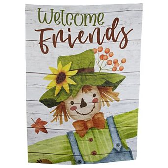 Northlight Scarecrow Welcome Friends Fall Harvest Outdoor House Flag