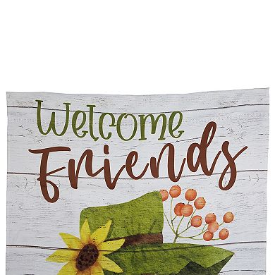 Northlight Scarecrow Welcome Friends Fall Harvest Outdoor House Flag