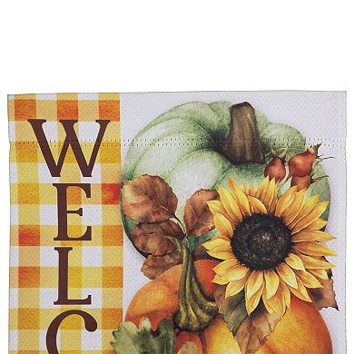 Northlight Pumpkins & Sunflowers Welcome Fall Harvest Garden Flag
