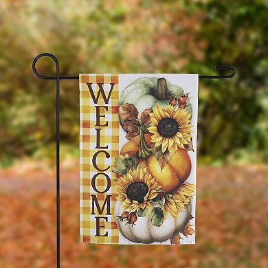 Northlight Pumpkins & Sunflowers Welcome Fall Harvest Garden Flag