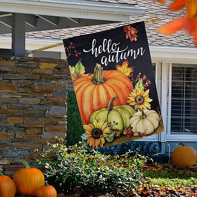 Northlight Pumpkins & Sunflowers Hello Autumn Outdoor Fall Harvest House Flag
