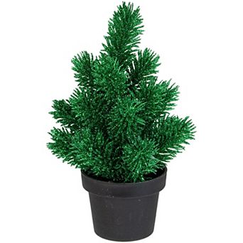 Northlight Potted Glittered Artificial Mini Pine Christmas Tree Table Decor