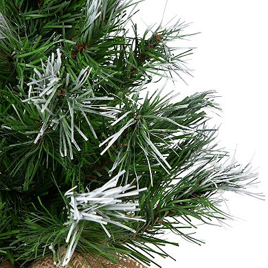 Northlight 14-in. Artificial Mini Christmas Tree Unlit in Burlap Base