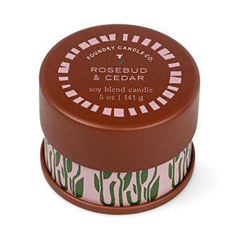 Foundry Rosebud & Cedar 5-oz. Soy Blend Candle Jar