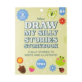 Pulsar Draw My Silly Stories Storybook with 3 Sticker Sheets