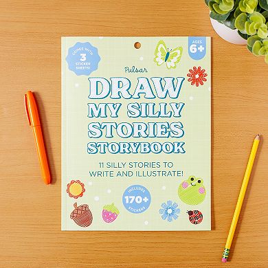 Pulsar Draw My Silly Stories Storybook with 3 Sticker Sheets