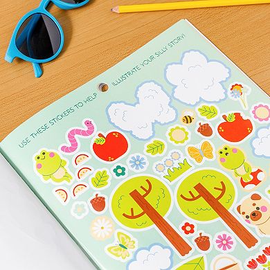 Pulsar Draw My Silly Stories Storybook with 3 Sticker Sheets