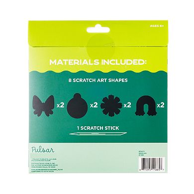 Pulsar 8-pc. Springtime Cheer Scratch Art Shapes