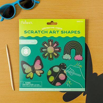 Pulsar 8-pc. Springtime Cheer Scratch Art Shapes