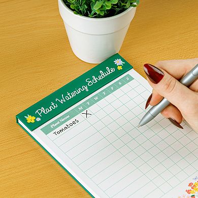 Plant Watering Weekly Schedule Pad