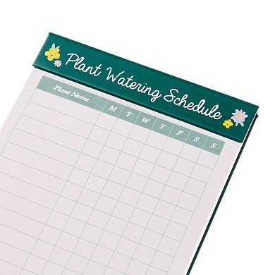 Plant Watering Weekly Schedule Pad