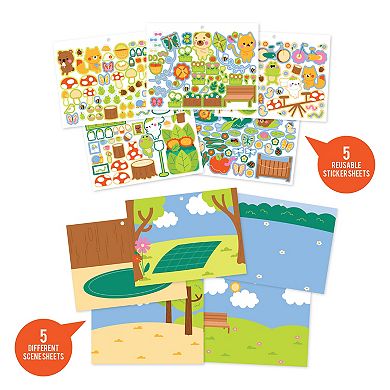 Pilsar 5-pc. Reusable Sticker Pad with 230+ Vinyl Cling Stickers
