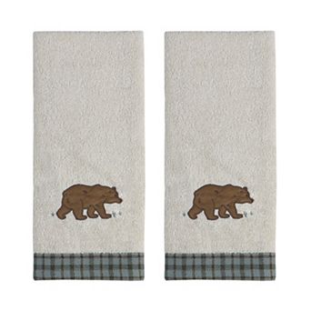 The Big One® 2-Pack Bear Embroidered Hand Towel Set