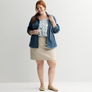 Plus Size Croft & Barrow® Effortless Stretch Skort