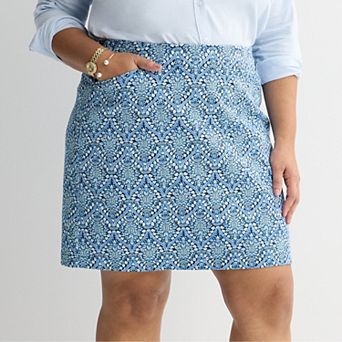 Plus Size Croft & Barrow® Effortless Pull-On Skort