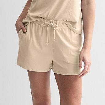 Women's Sonoma Goods For Life® Ribbed Pajama Shorts