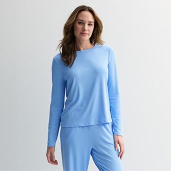 Women's Sonoma Goods For Life® Ribbed Long Sleeve Pajama Top