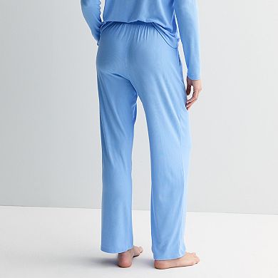 Women's Sonoma Goods For Life® Ribbed Open Hem Pajama Pants