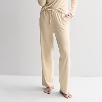 Women's Sonoma Goods For Life® Ribbed Open Hem Pajama Pants
