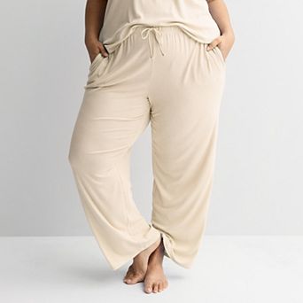 Plus Size Sonoma Goods For Life® Ribbed Pajama Pants
