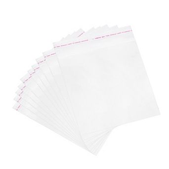 100 pc Clear Cello Bags, 6-1/2" x 6-1/2" Plastic Self Sealing OPP Cello Treat Bags Cello Poly Bags
