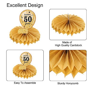 50th Birthday Decoration Centerpieces for Tables Decorations Table Toppers for Birthday Party